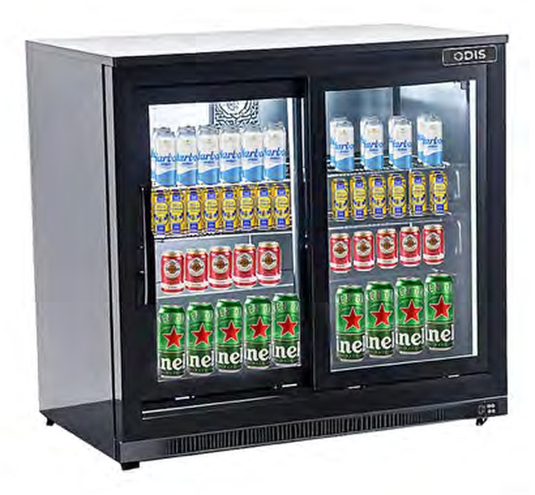 ODIS double door commercial bar fridge, OIRV191BL2
